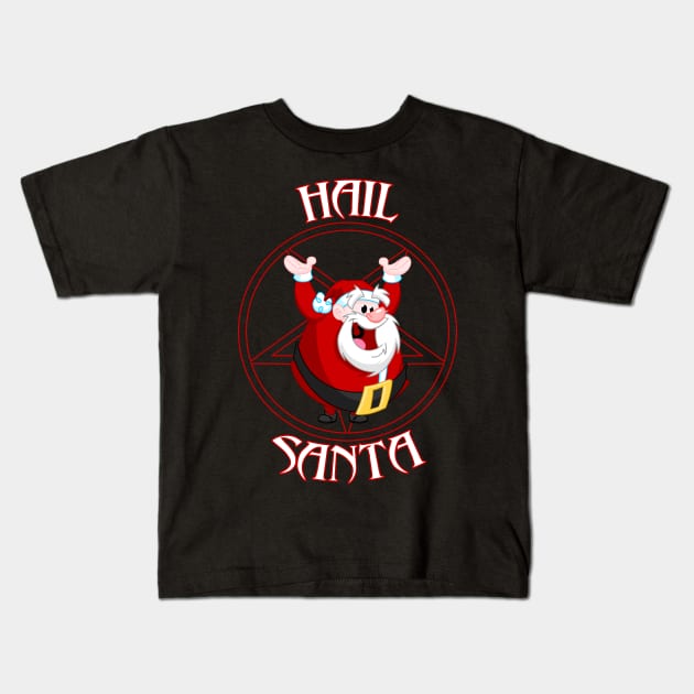 Hail Santa Kids T-Shirt by NSaabye